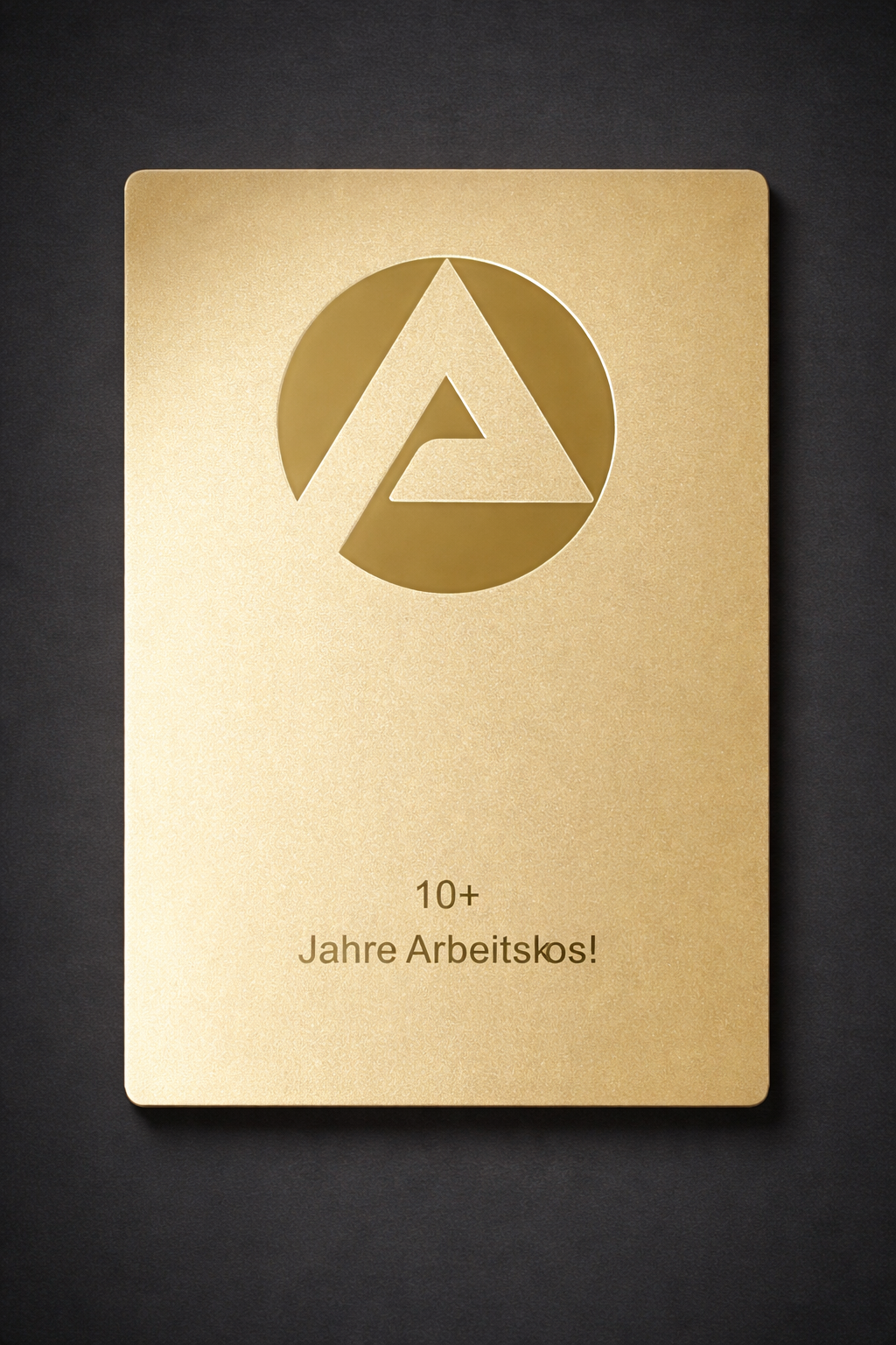 Arbeitslosen Playbutton Gold
