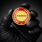 Arbeitslosen Münze