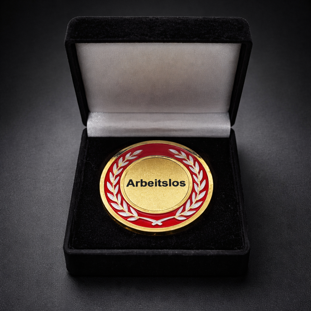 Arbeitslosen Münze